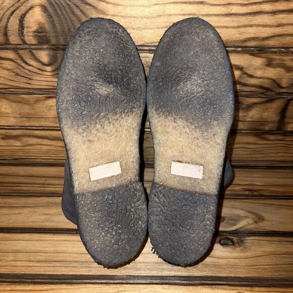 Vince Grey Suede Chukka Boots Womens Size 8.5 Leather Ankle Lined Made in Italy - Picture 7 of 9
